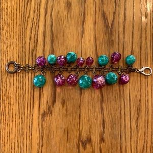 Pink & Green Bauble Bracelet